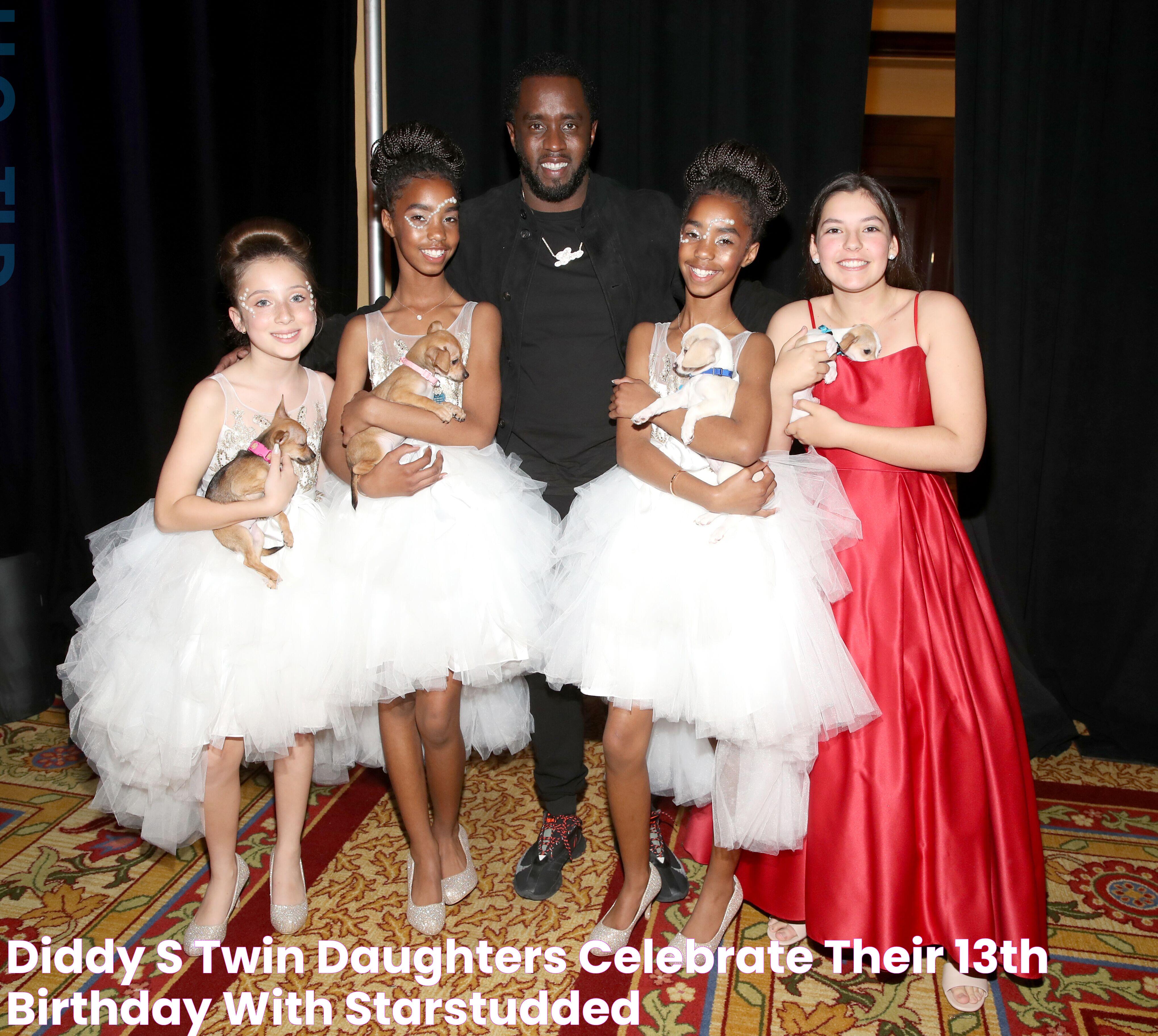 Diddy's Twin Daughters Celebrate Their 13th Birthday with StarStudded