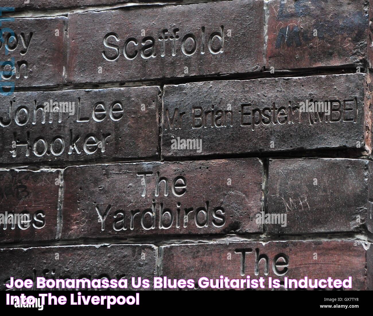 Joe Bonamassa, US blues guitarist, is inducted into the Liverpool